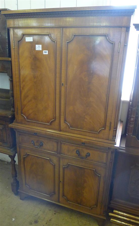 Mahogany cabinet with slide